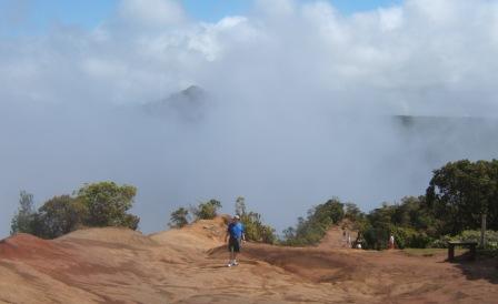 Bill on Mount Wai'ale'ale at the Kalalau valley overlook