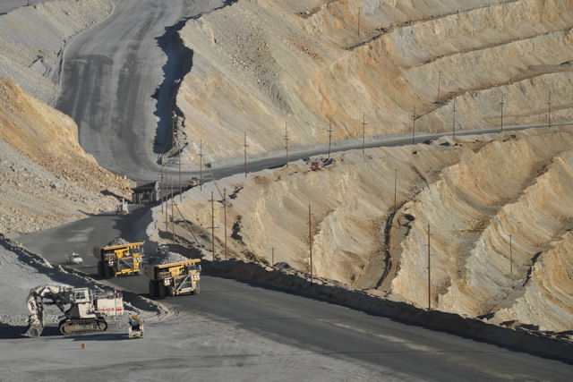 mining trucks Kennecott Copper Mine